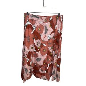Ann Taylor LOFT Floral Skirt | Size 8P | Lined | Viscose/Cotton‎ Blend